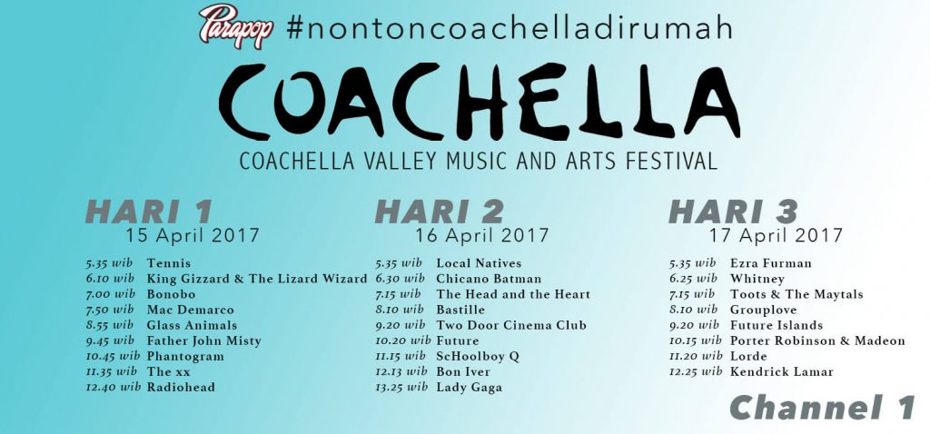Bangun Lebih Pagi Demi Coachella 2017 #nontoncoachelladirumah 