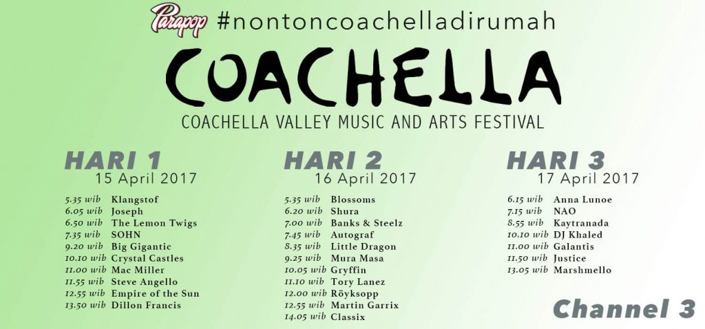 Bangun Lebih Pagi Demi Coachella 2017 #nontoncoachelladirumah 